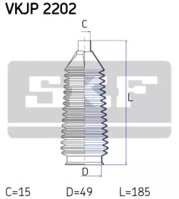 Гофрированный кожух / прокладки SKF для FORD TRANSIT Фургон (E_ _) 2.0 i (EAL, EAS)